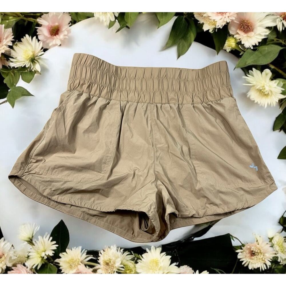 JoyLab Khaki High-Waist Athletic Shorts